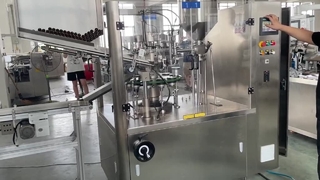 카토너가 있는 금속 튜브 충전 기계