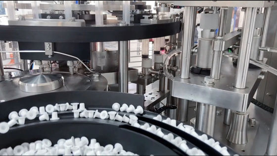 미리채워진 주사기 충진과 플러깅 머신