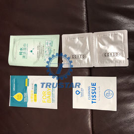 120bags/Min 젖은 닦음 포장 기계 OPP 영화 알코올 닦음 기계