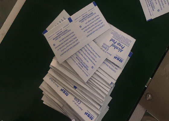 술 Prep 패드 습식 와이퍼지 패키징 머신 120-160bags/Minute